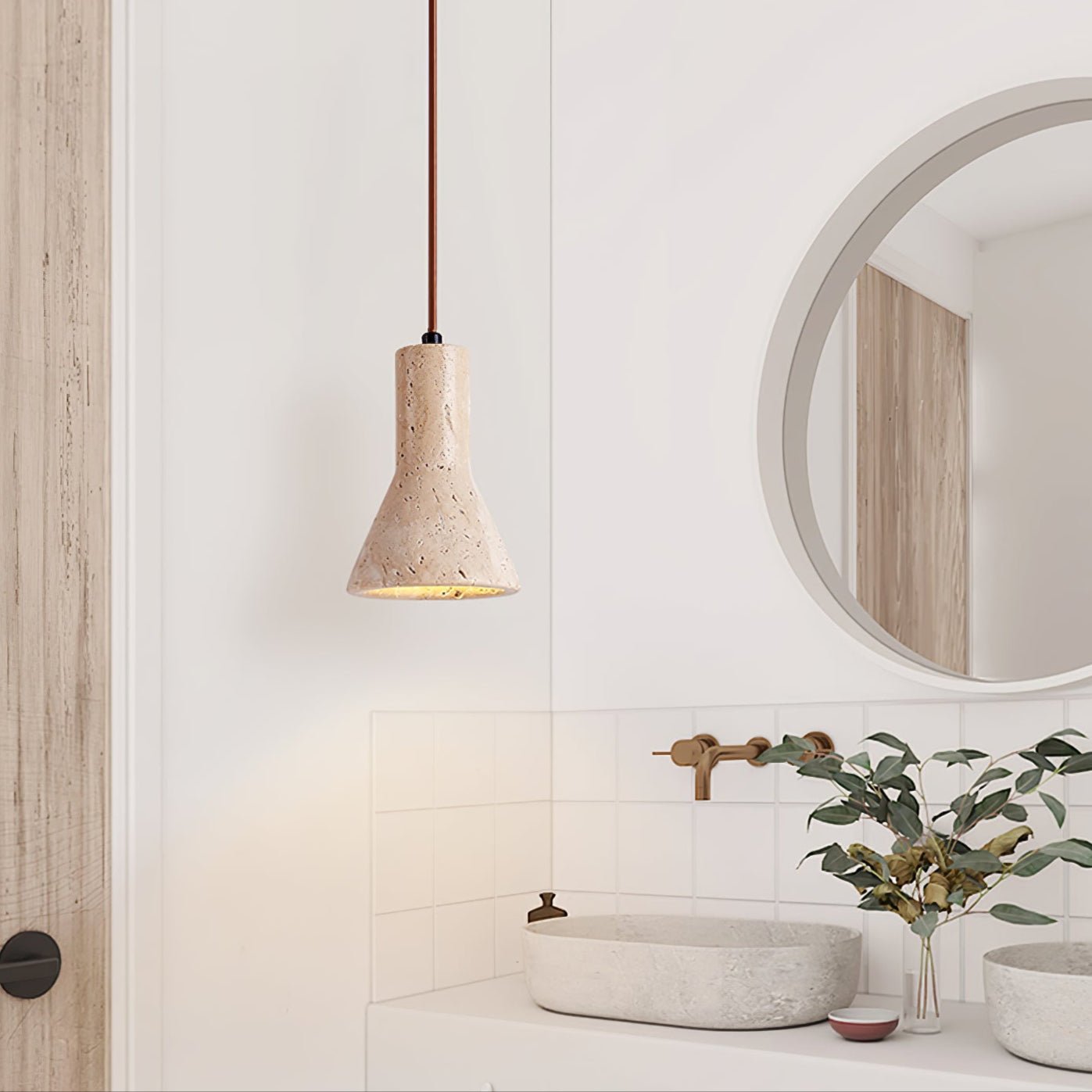 Aeremis Natural Stone Pendant Light