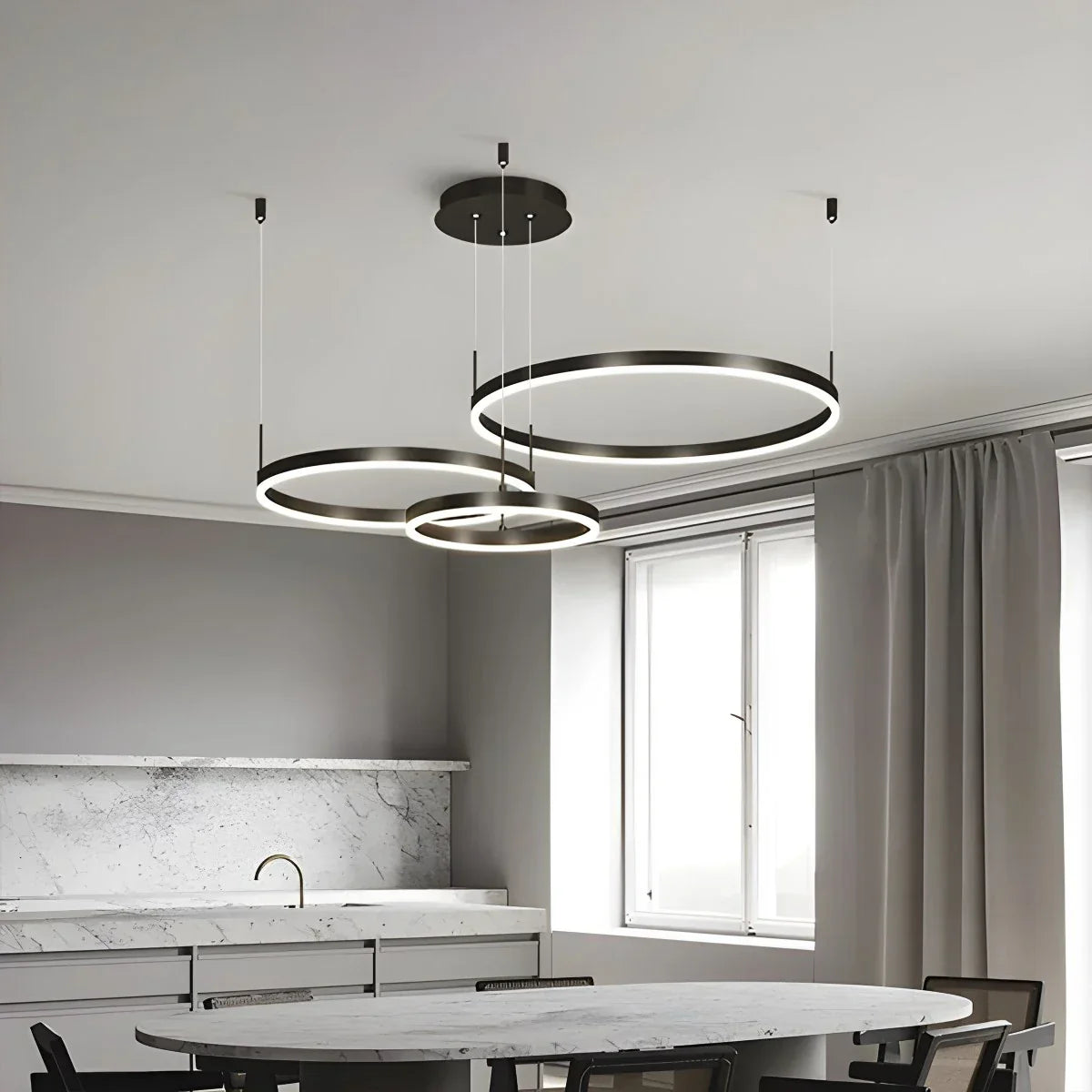 Circora Layered Ring Pendant Light