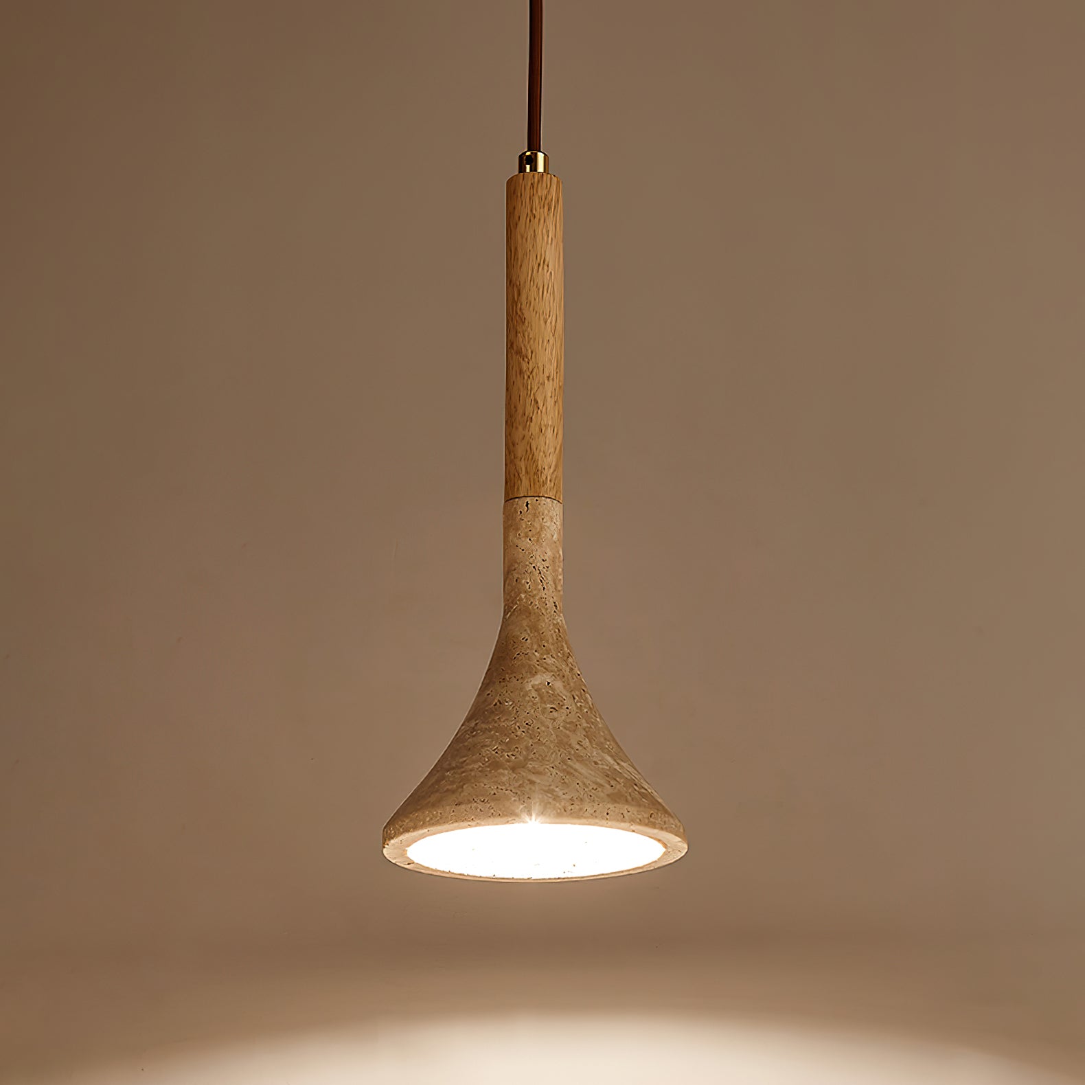 Lebomis Travertine Pendant Light
