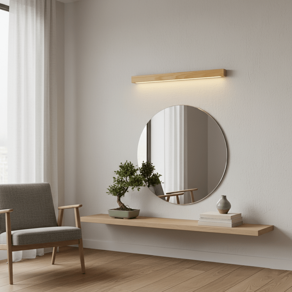Meron Linear Wooden Wall Light