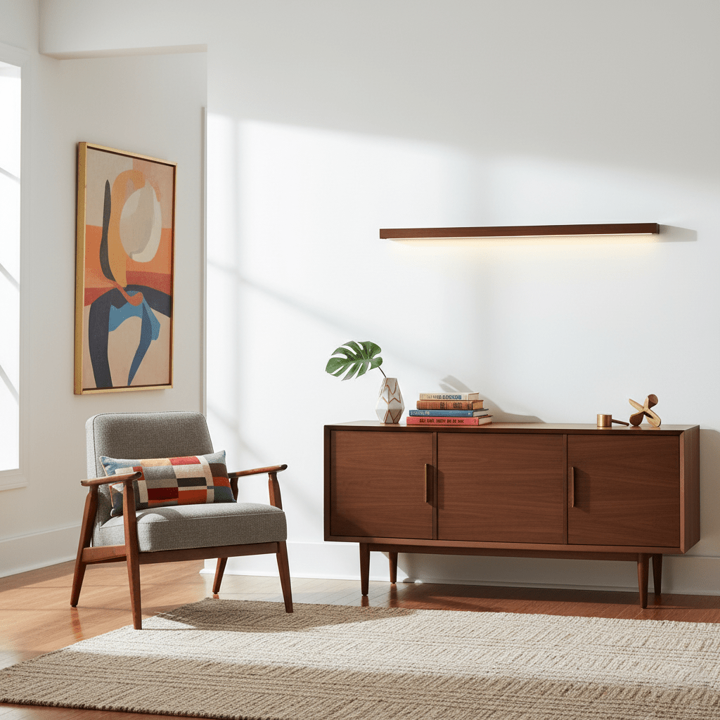 Meron Linear Wooden Wall Light
