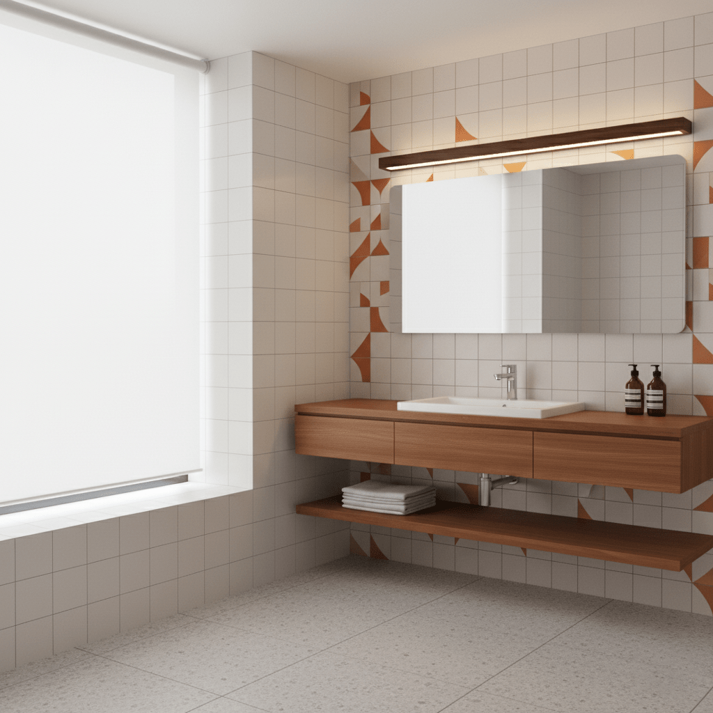 Meron Linear Wooden Wall Light