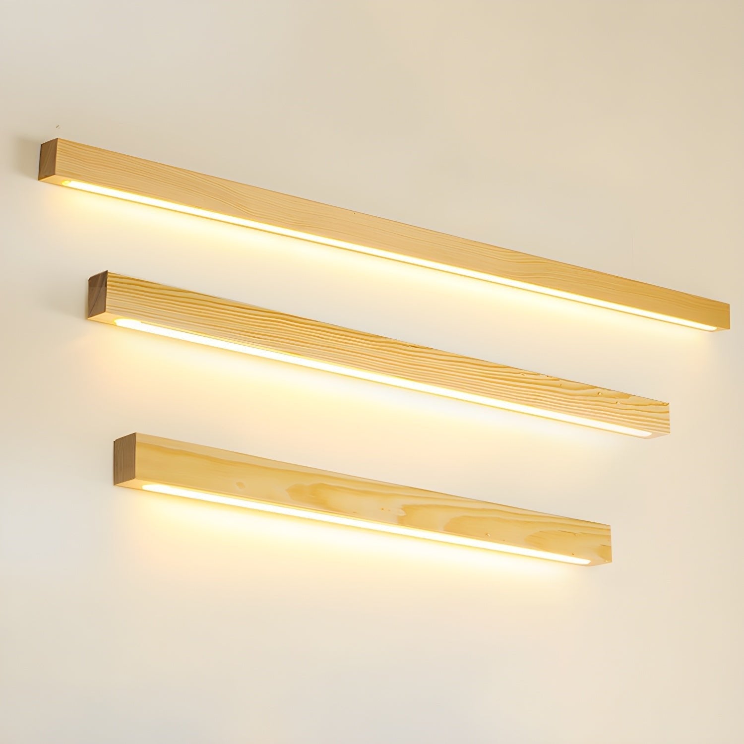 Meron Linear Wooden Wall Light