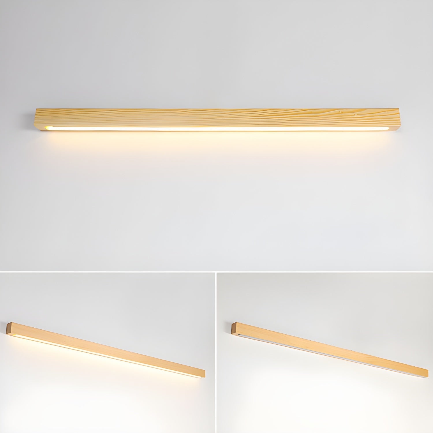 Meron Linear Wooden Wall Light