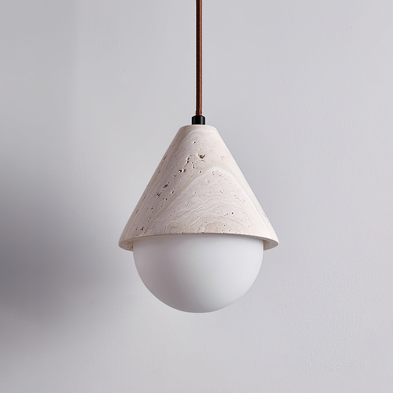 Alosim Travertine Pendant Light