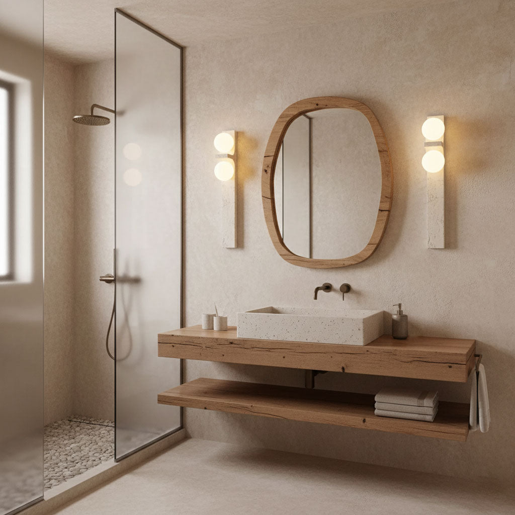 Asencis Natural Stone Wall Light