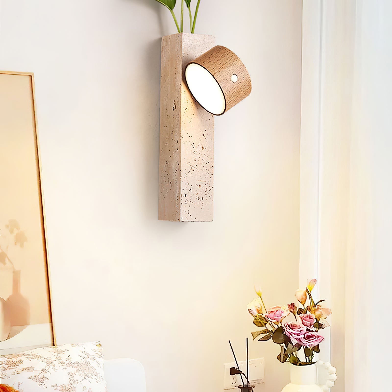 Rexis Travertine Wall Light