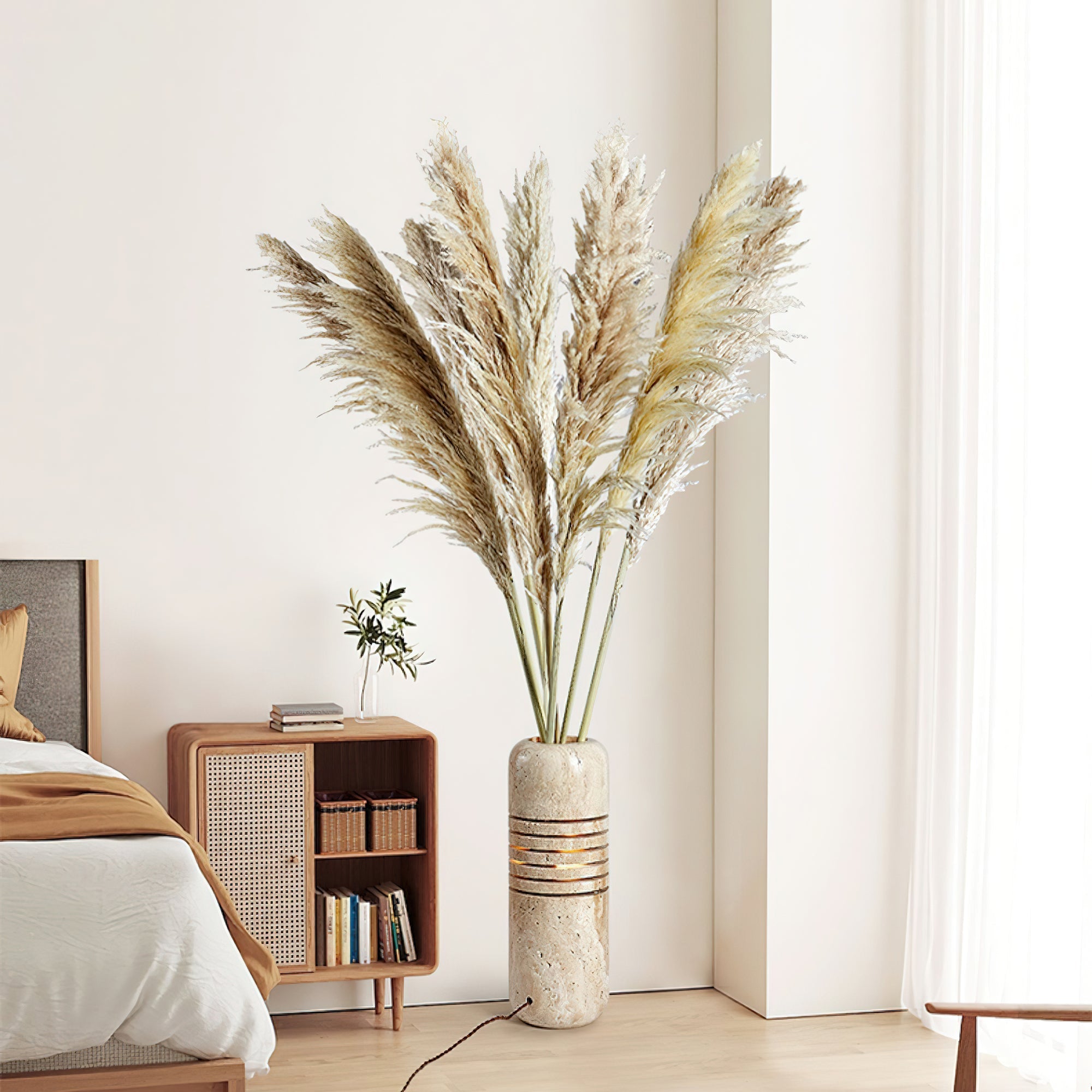Buscus Travertine Table Lamp