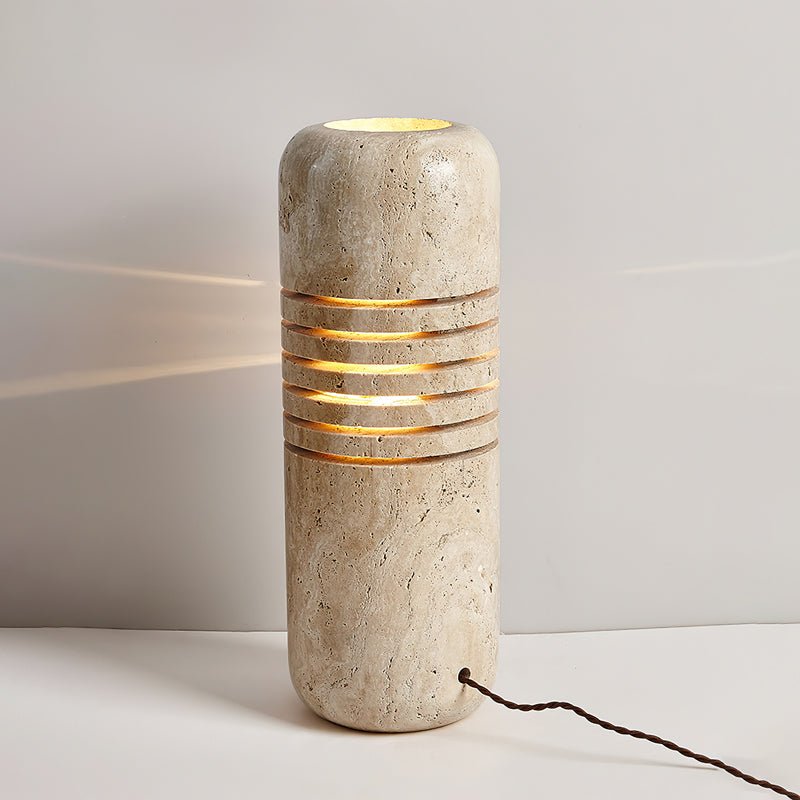 Buscus Travertine Table Lamp