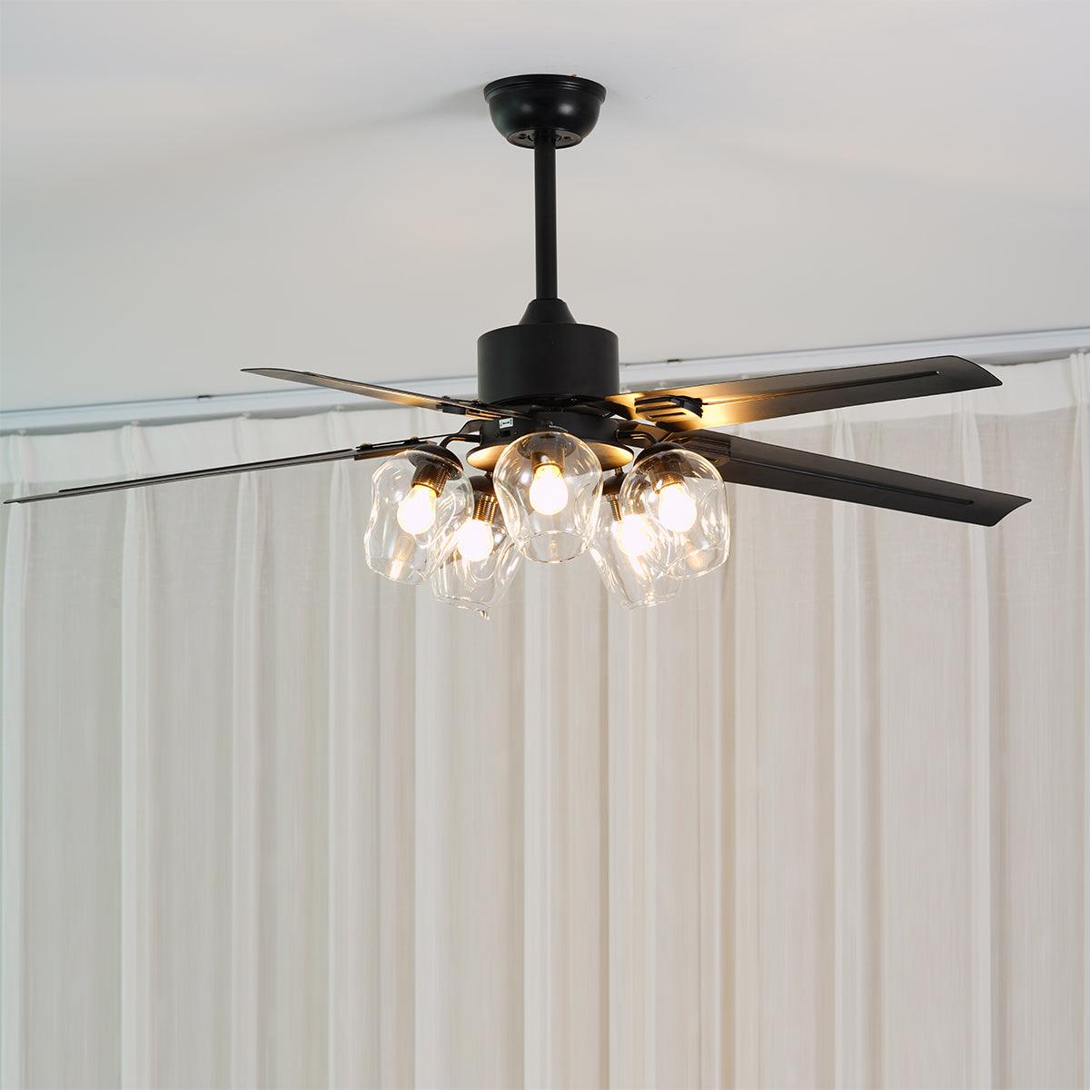 Elson Vintage Black Ceiling Fan
