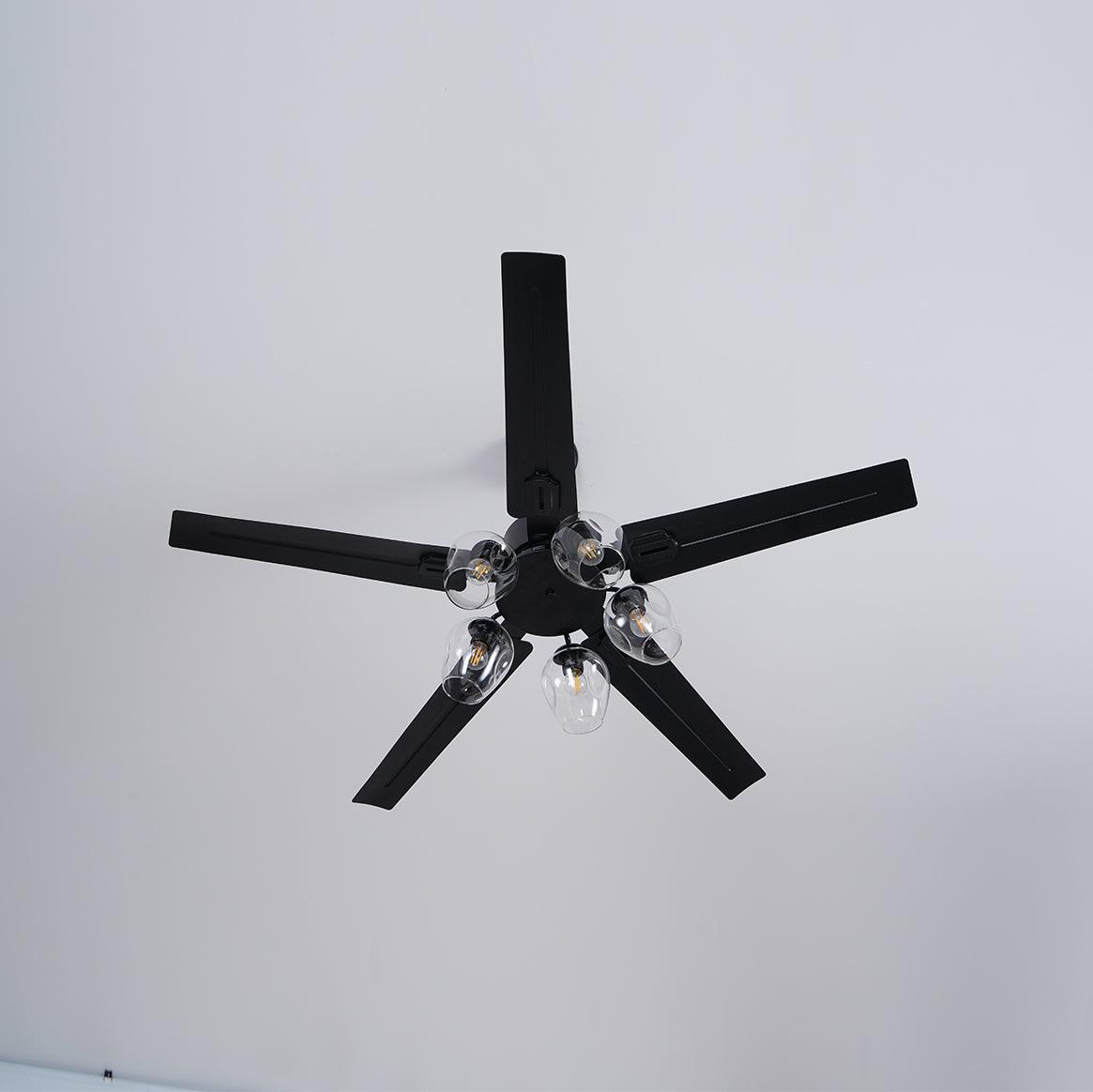 Elson Vintage Black Ceiling Fan