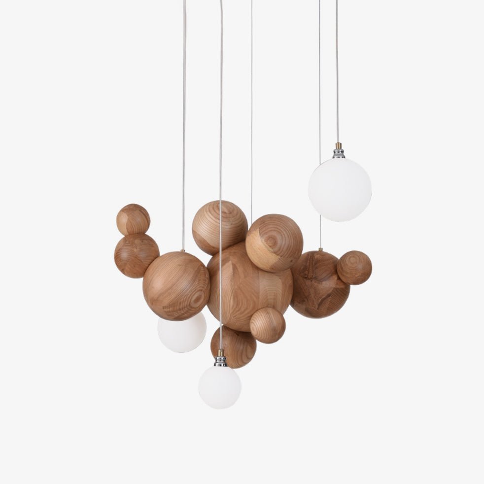 Beo Wooden Balls Pendant Light