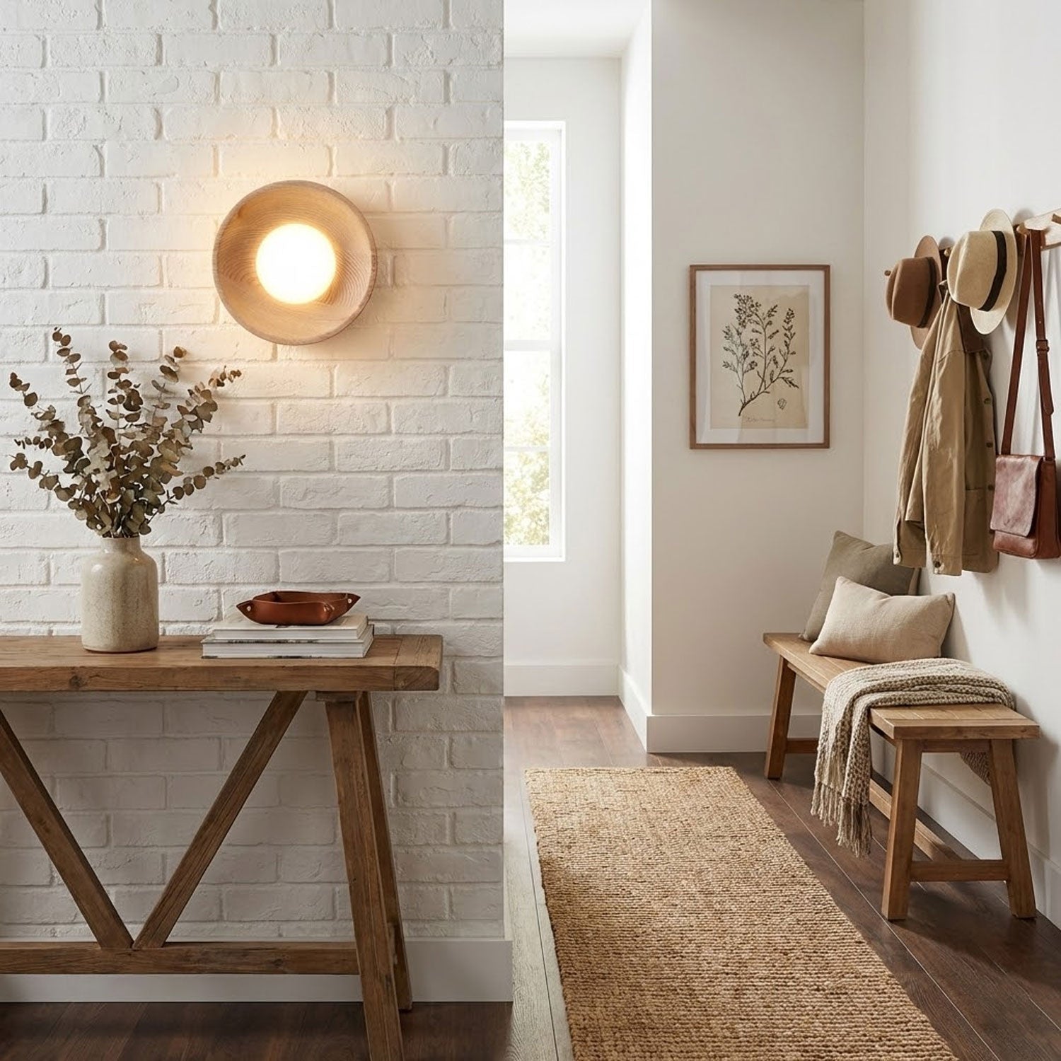 Cobell Wooden Wall Light