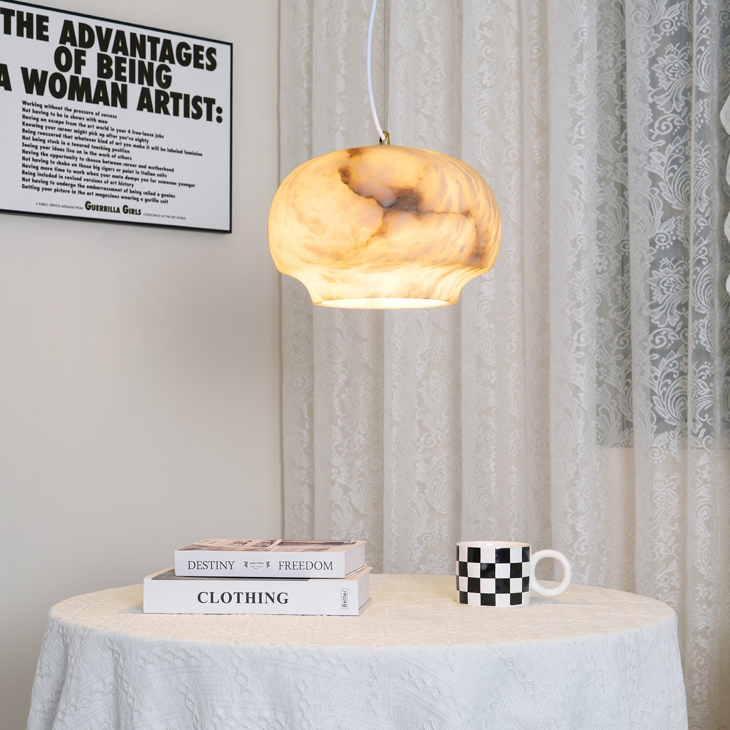 Cenlave Alabaster Pendant Light