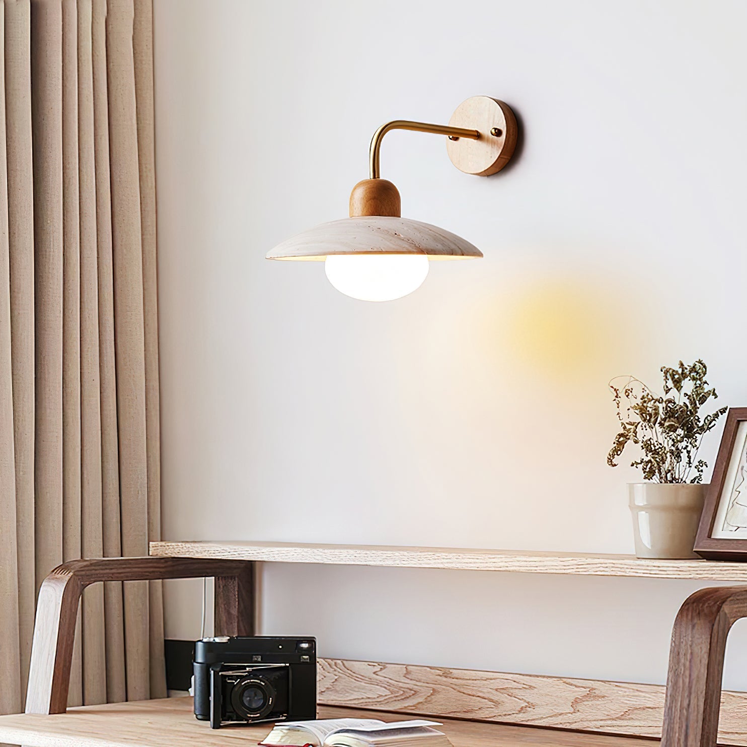 Taleno Travertine Wall Light