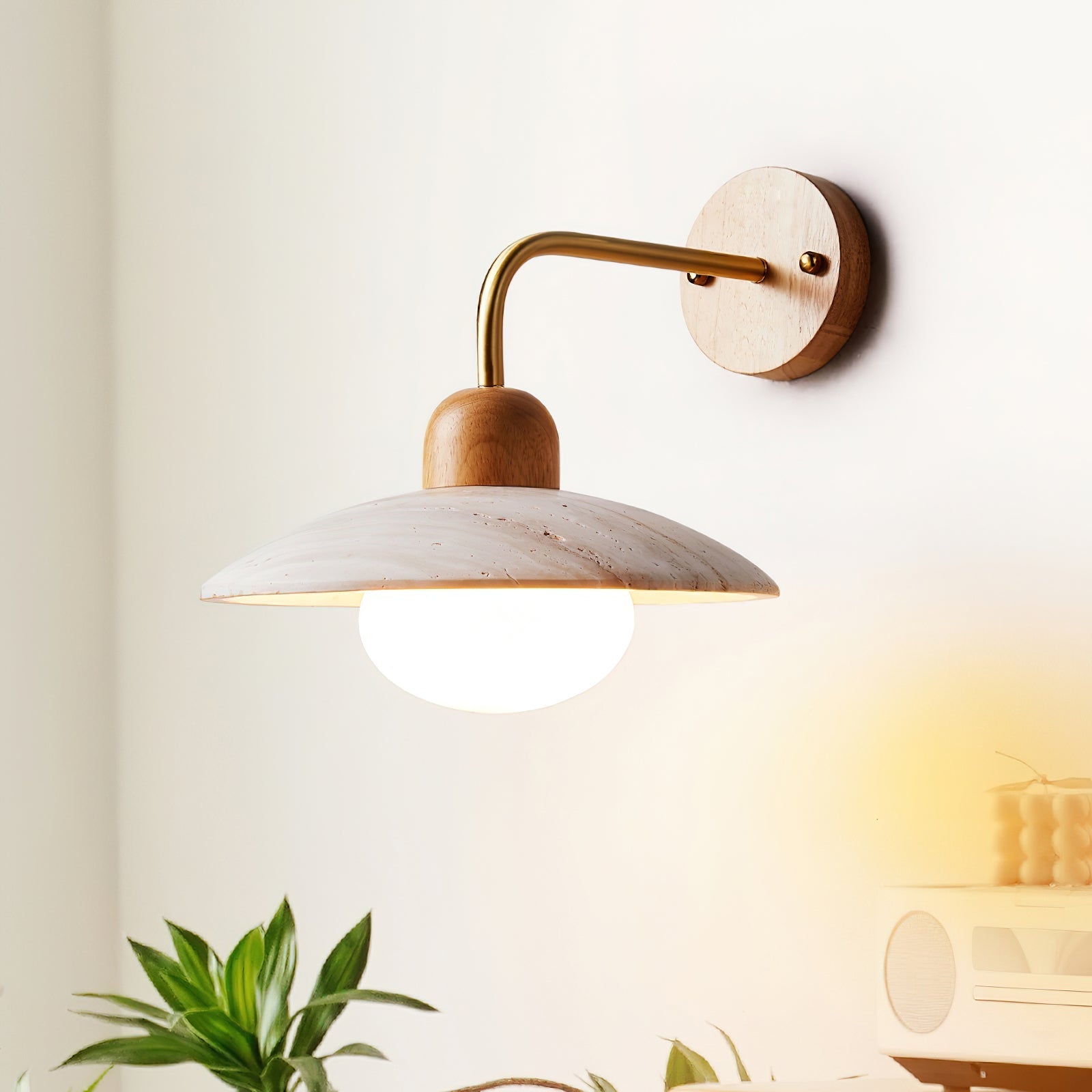 Taleno Travertine Wall Light