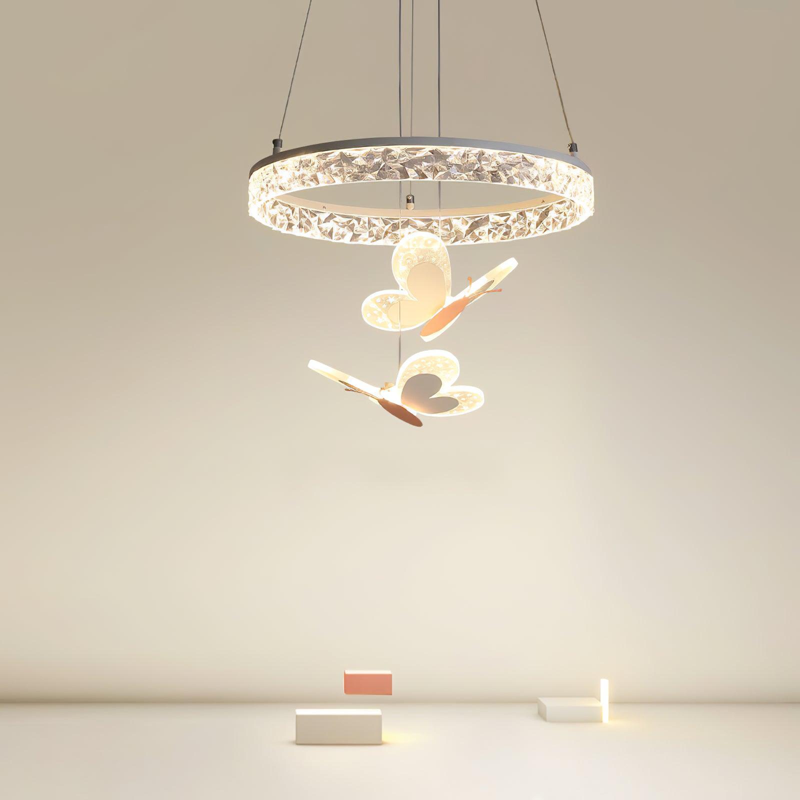 Colorful Butterfly Nursery Pendant Light