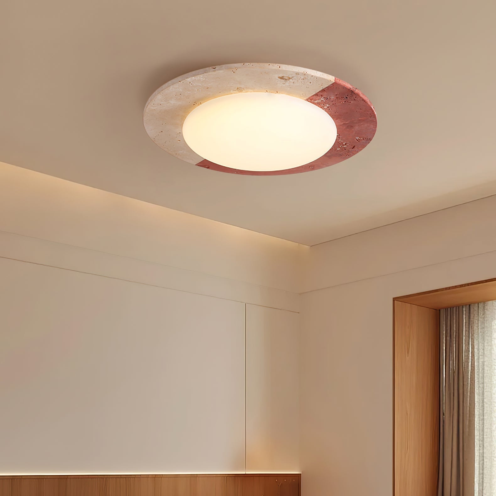 Cemofis Travertine Ceiling Light