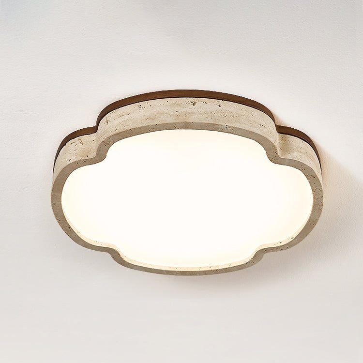 Couzo Travertine Cloud-Shape Ceiling Light
