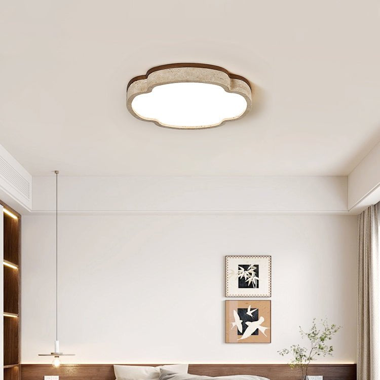 Couzo Travertine Cloud-Shape Ceiling Light