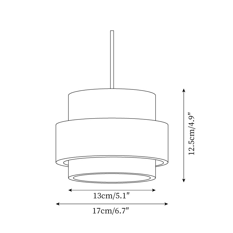 Kekolo Cylindrical Pendant Light