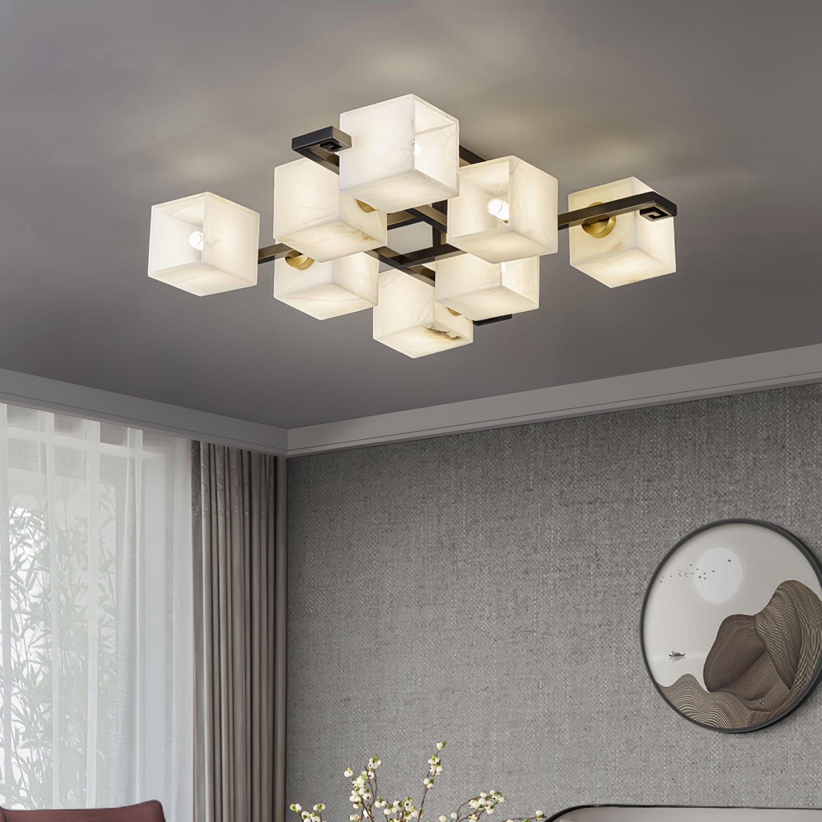 Cubilis Alabaster Ceiling Light