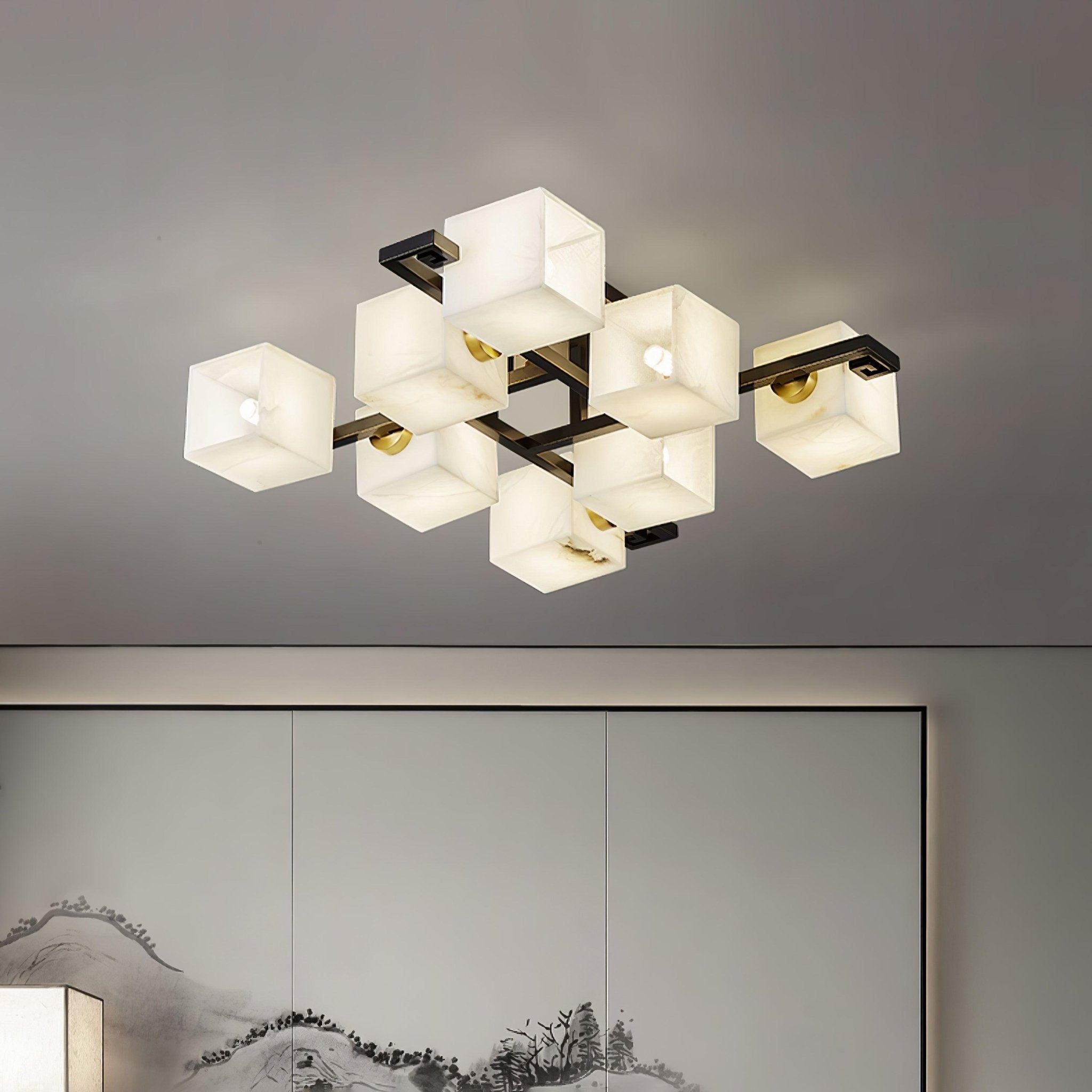 Cubilis Alabaster Ceiling Light