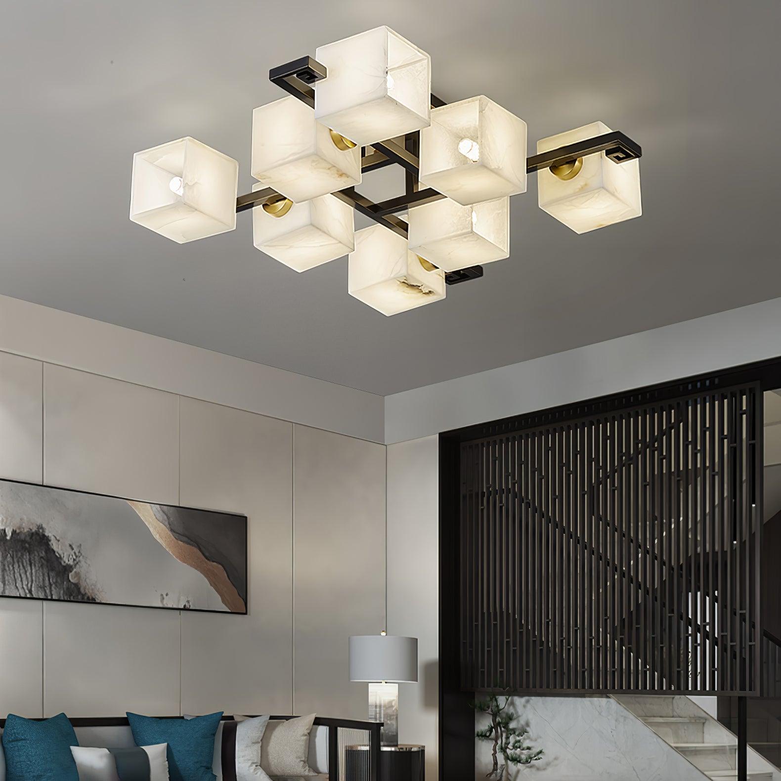 Cubilis Alabaster Ceiling Light