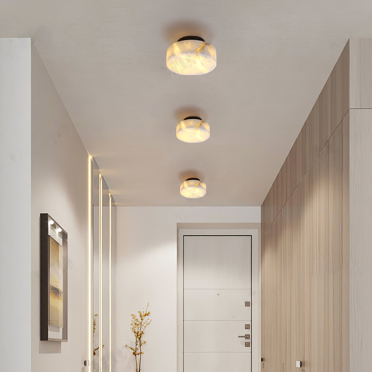 Yovena Alabaster Wall Light