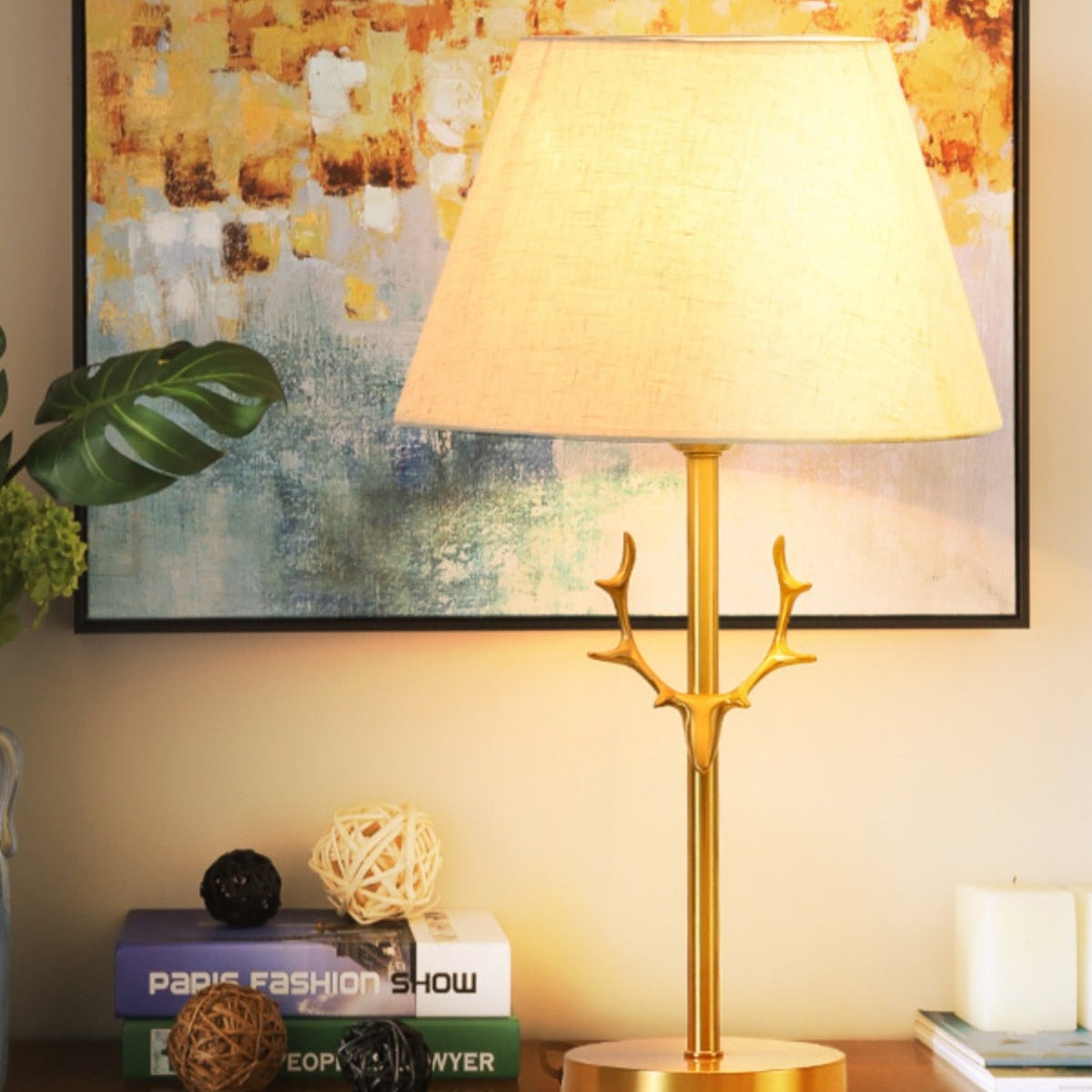 Darlo Stag Antler Table Lamp