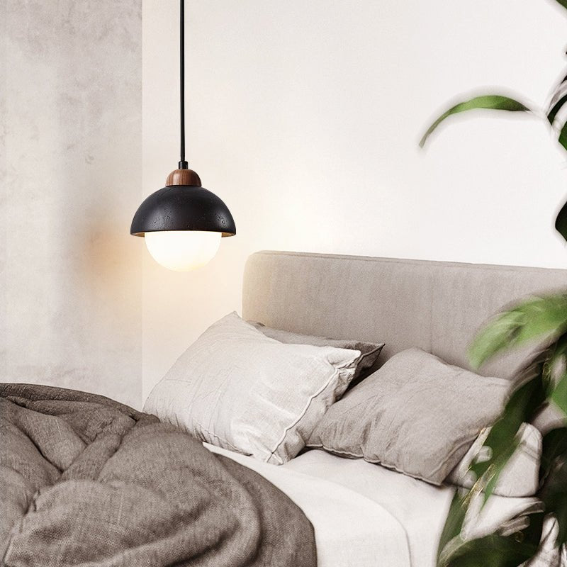 Domos Travertine Pendant Light