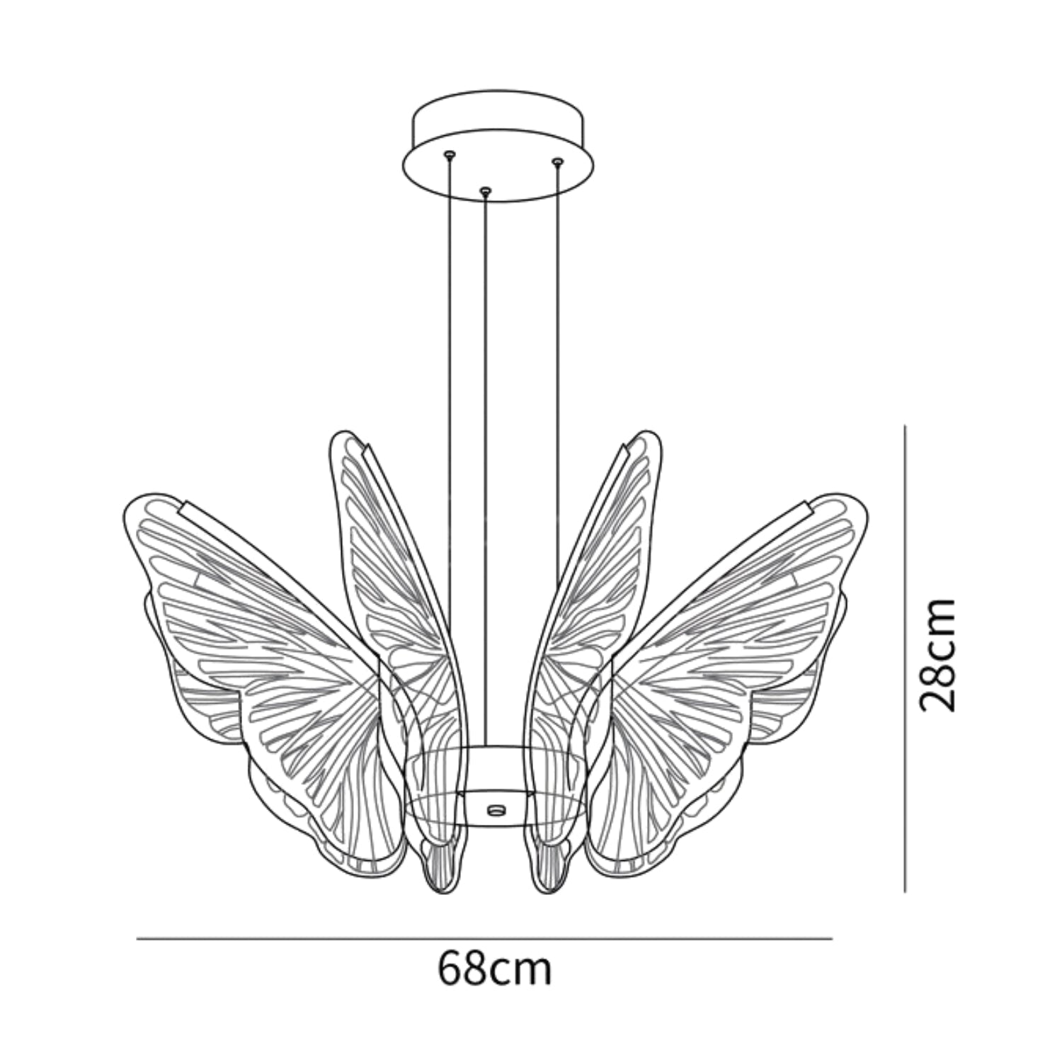 Sely Multi Butterflies Pendant Light