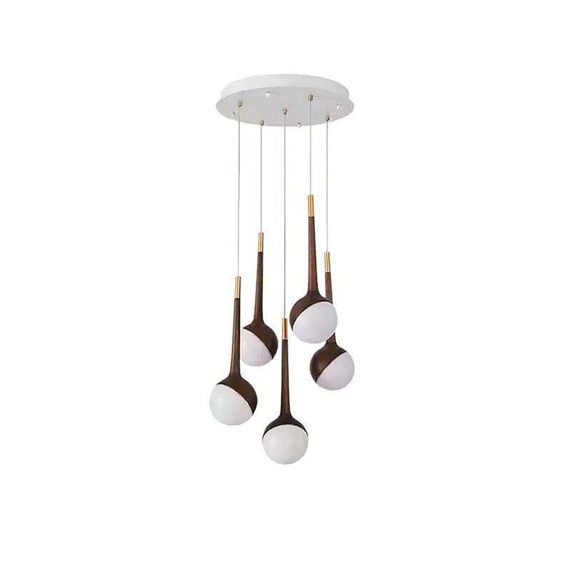 Mossy Drop Wooden Pendant Light
