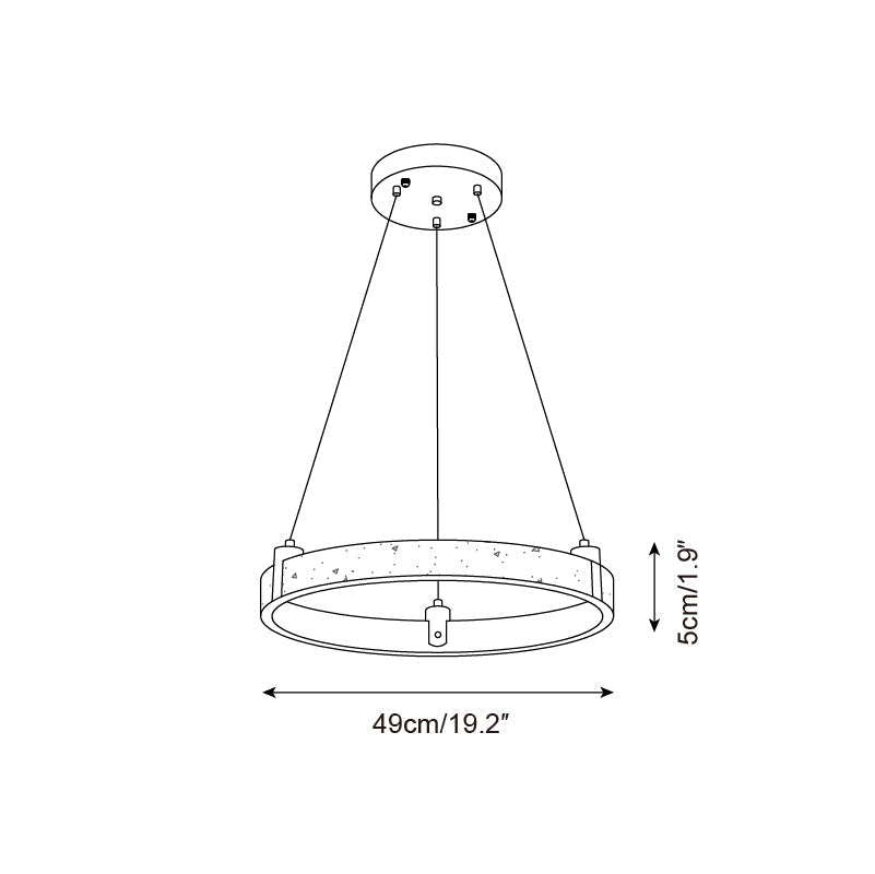 Ecolaze Natural Stone Pendant Light