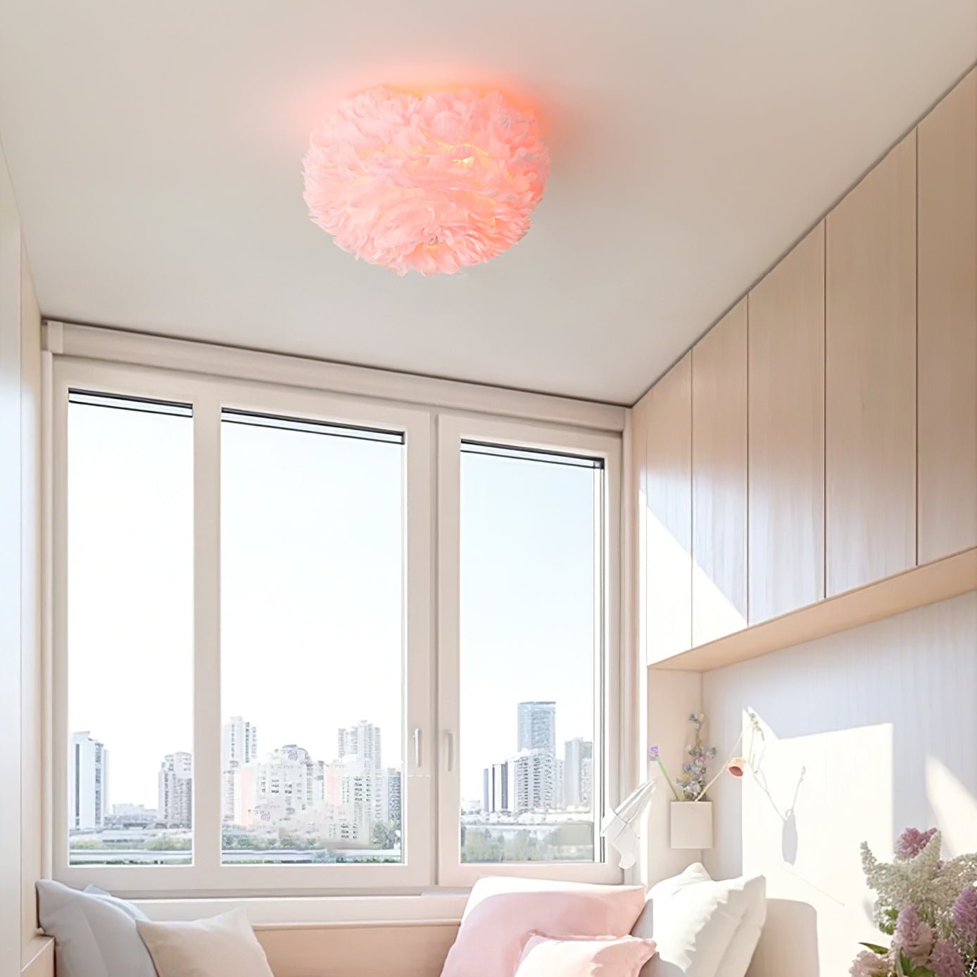 Feather Design Ceiling Light