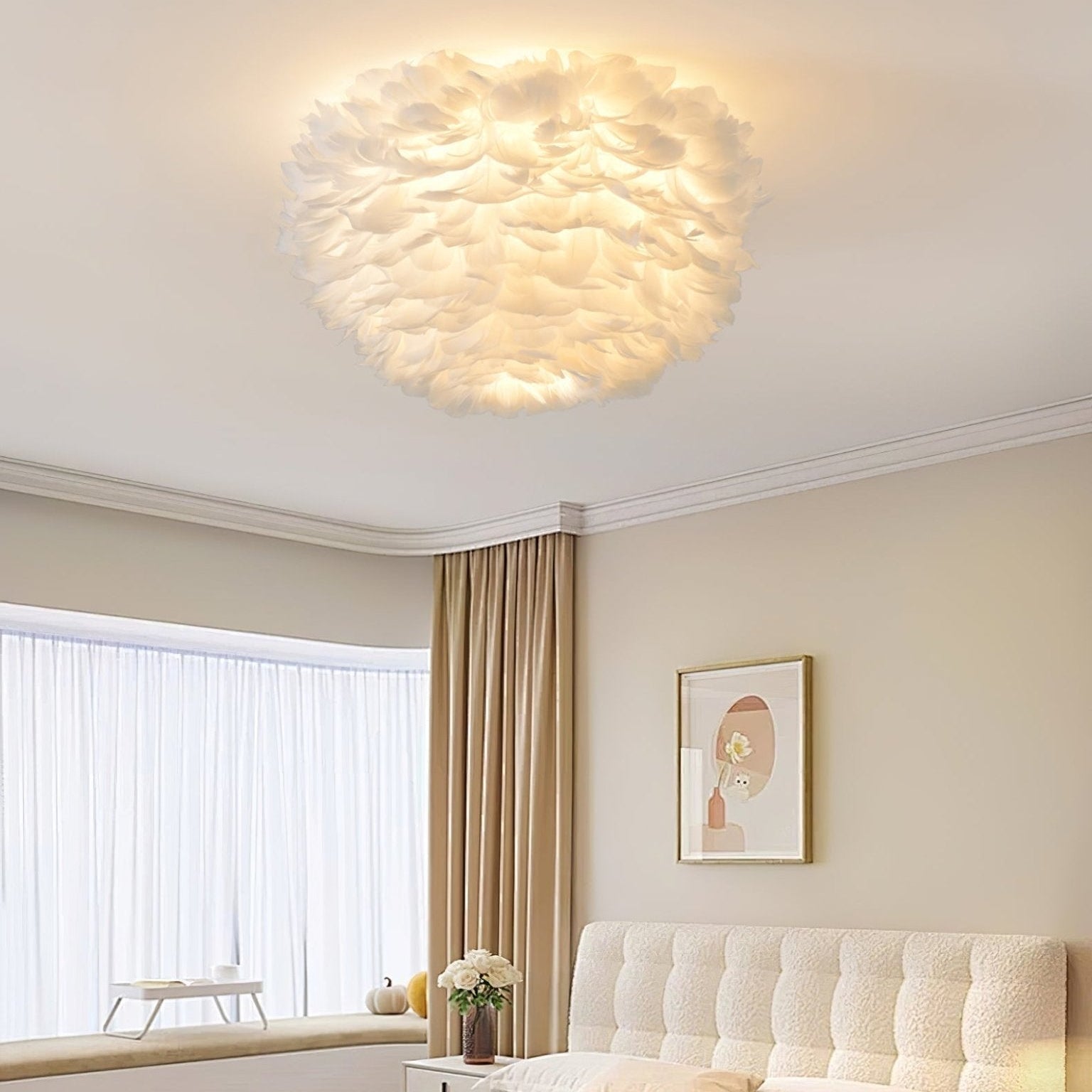 Feather Design Ceiling Light