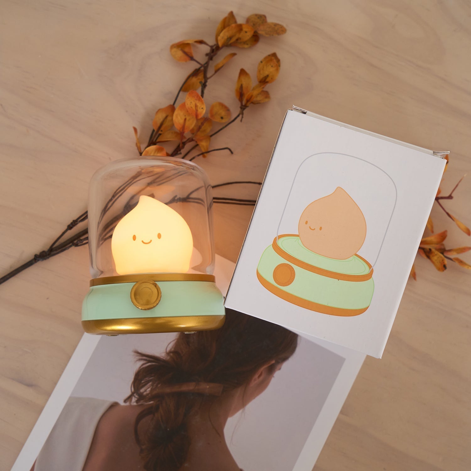 LED Flame Table Lamp