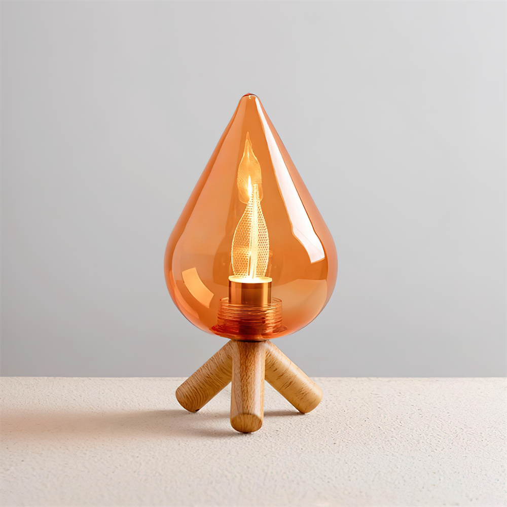 Linear Flame Table Lamp