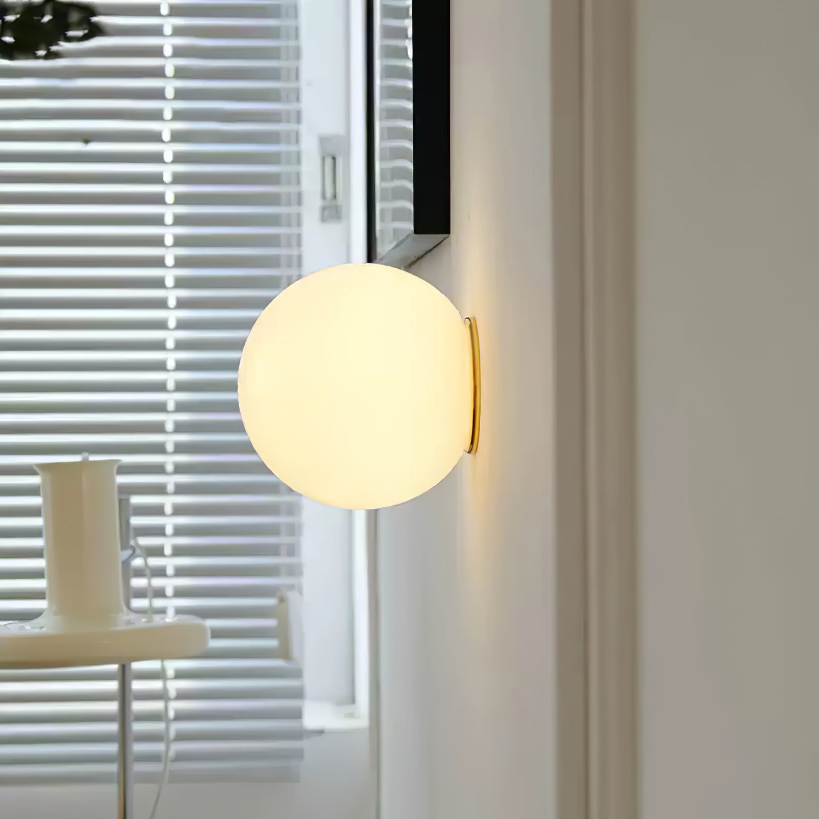 Glass Mini Globe Wall Light