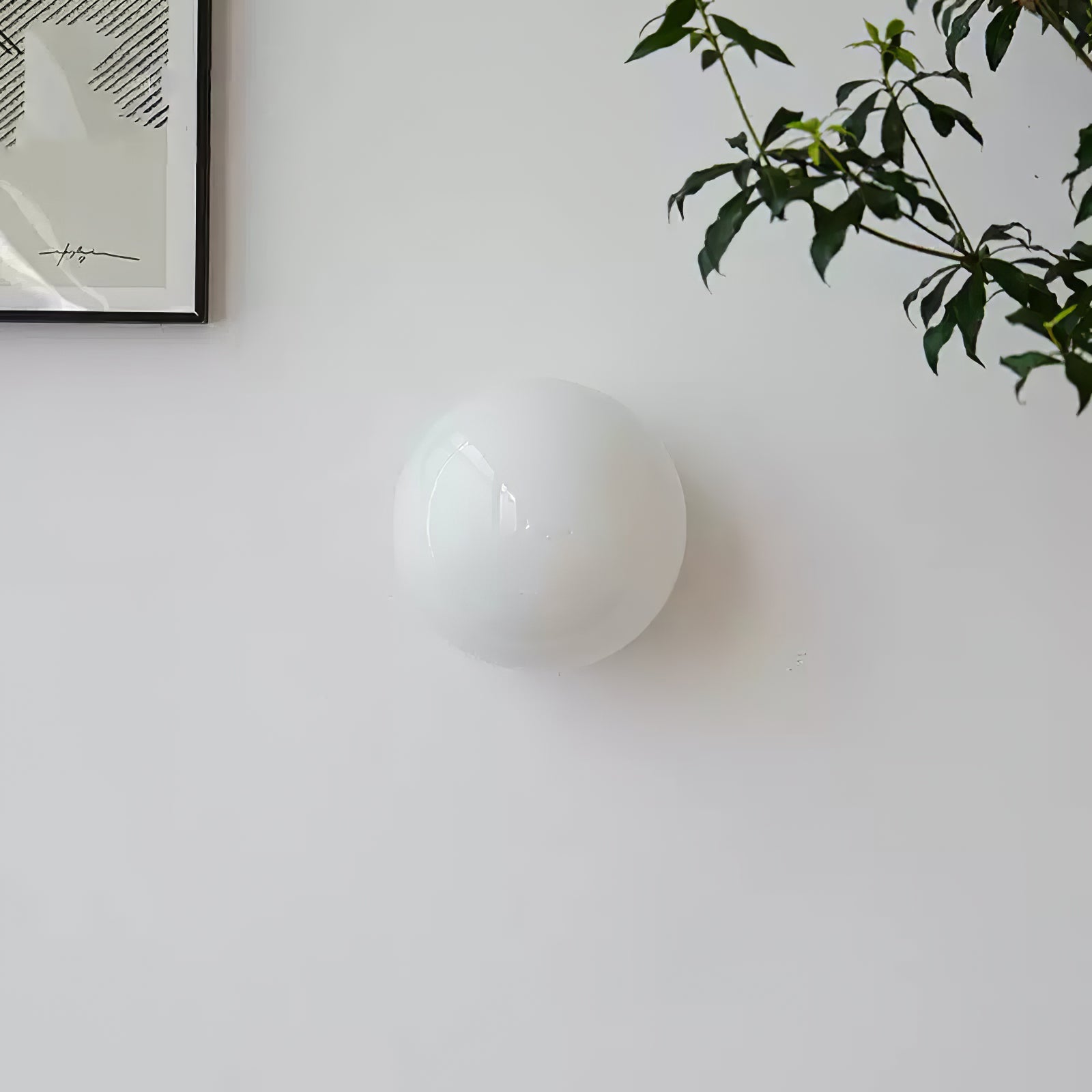 Glass Mini Globe Wall Light
