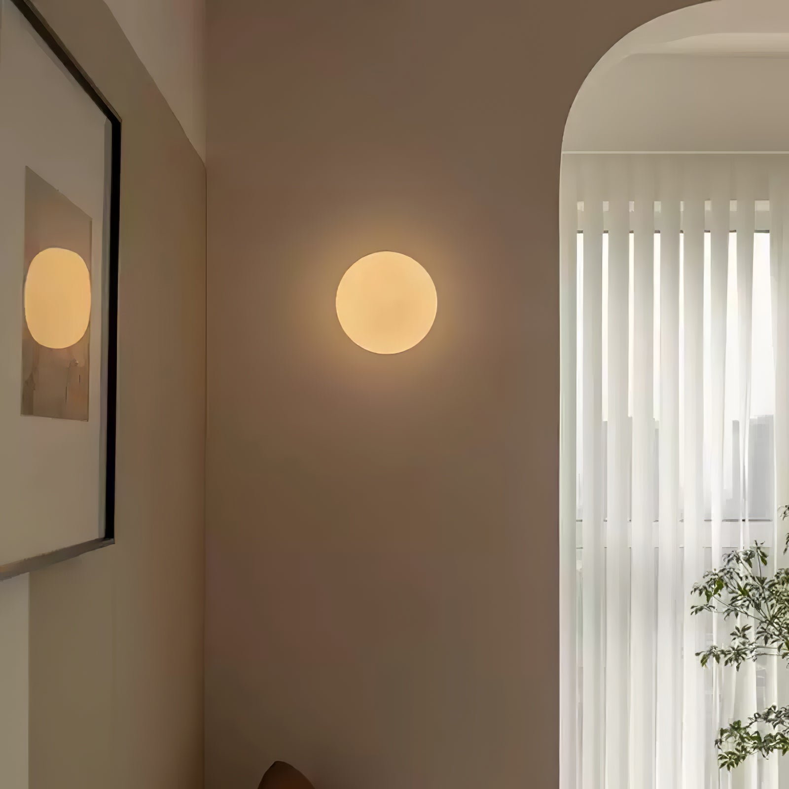 Glass Mini Globe Wall Light
