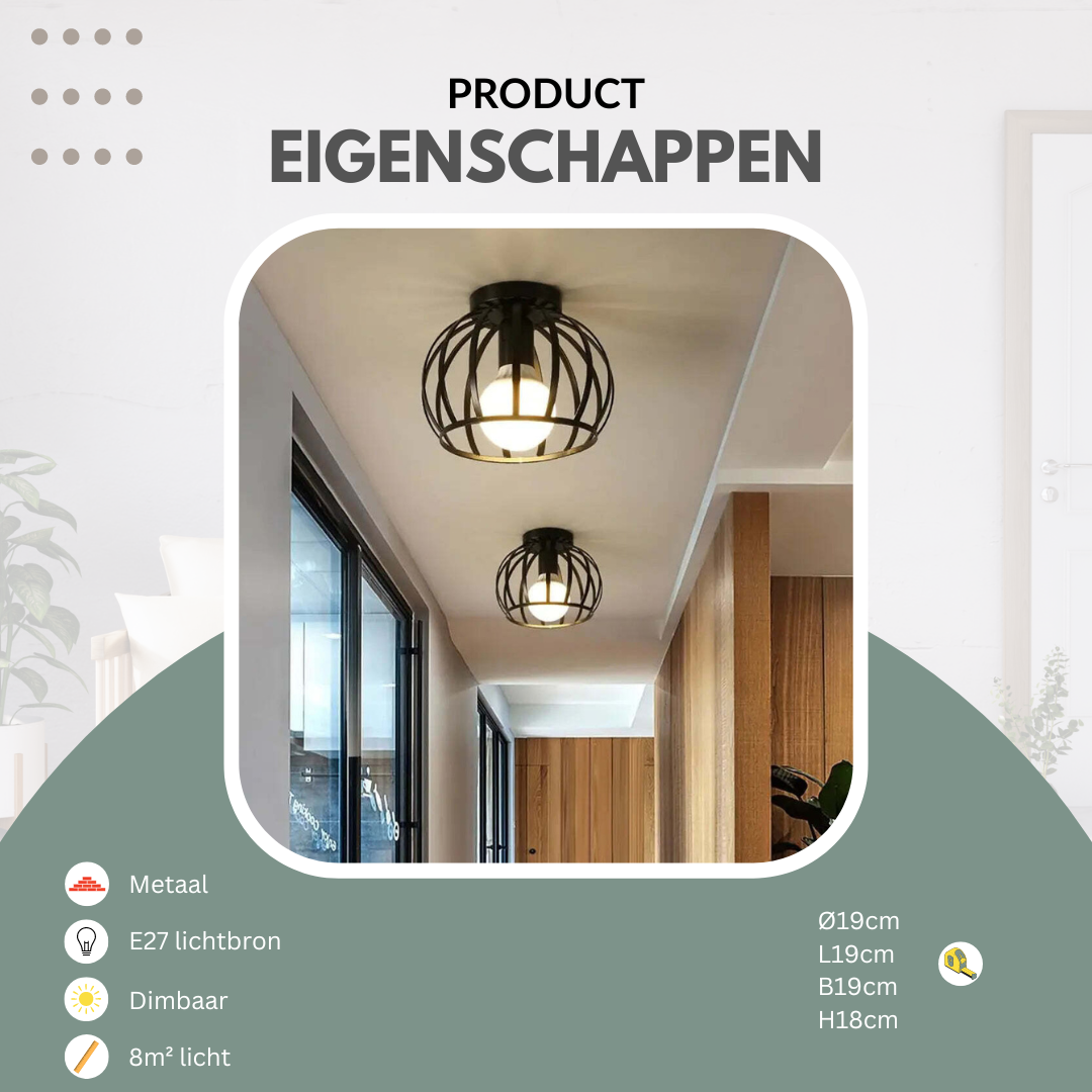 Cascan Industrial Ceiling Light
