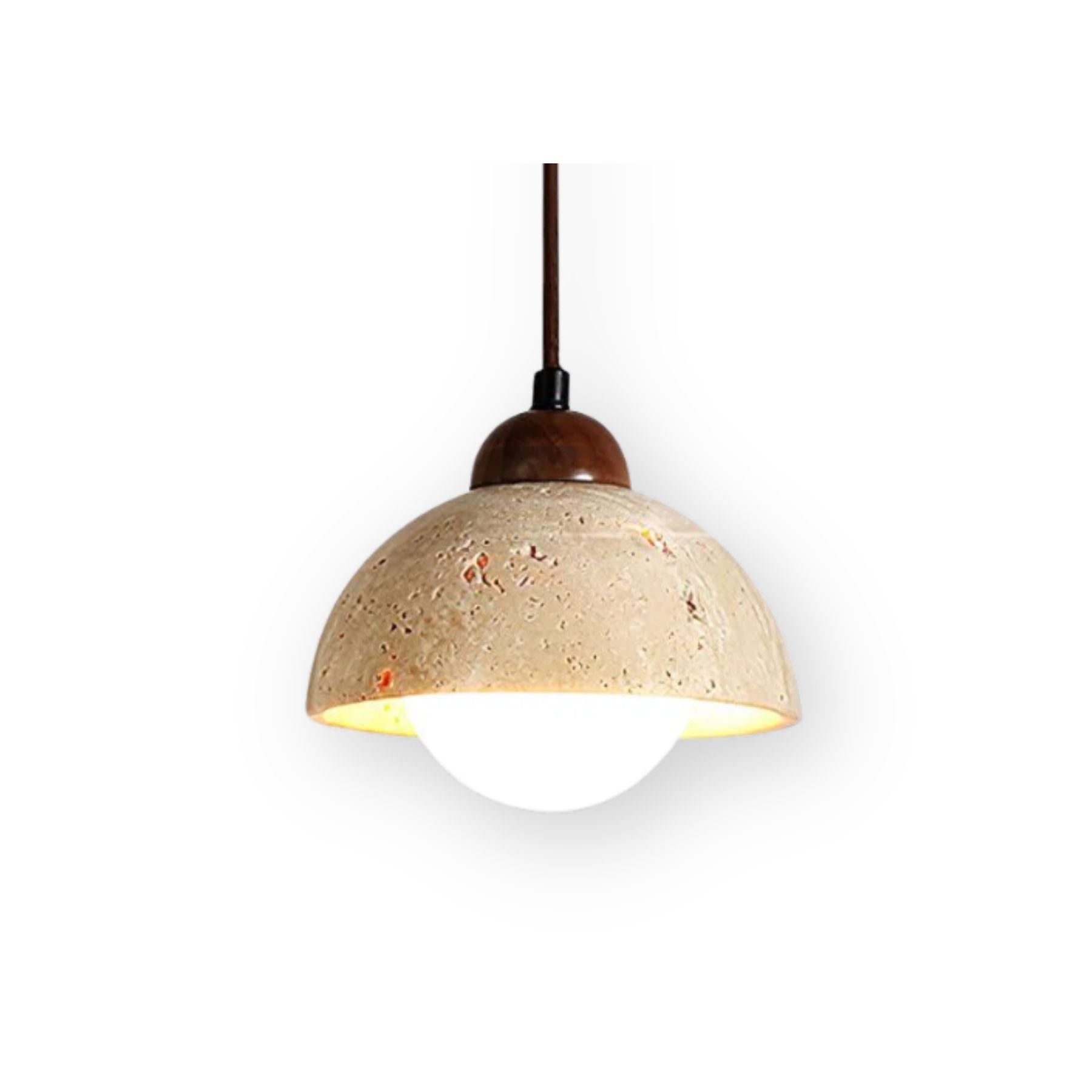 Delvoro Travertine Pendant Light