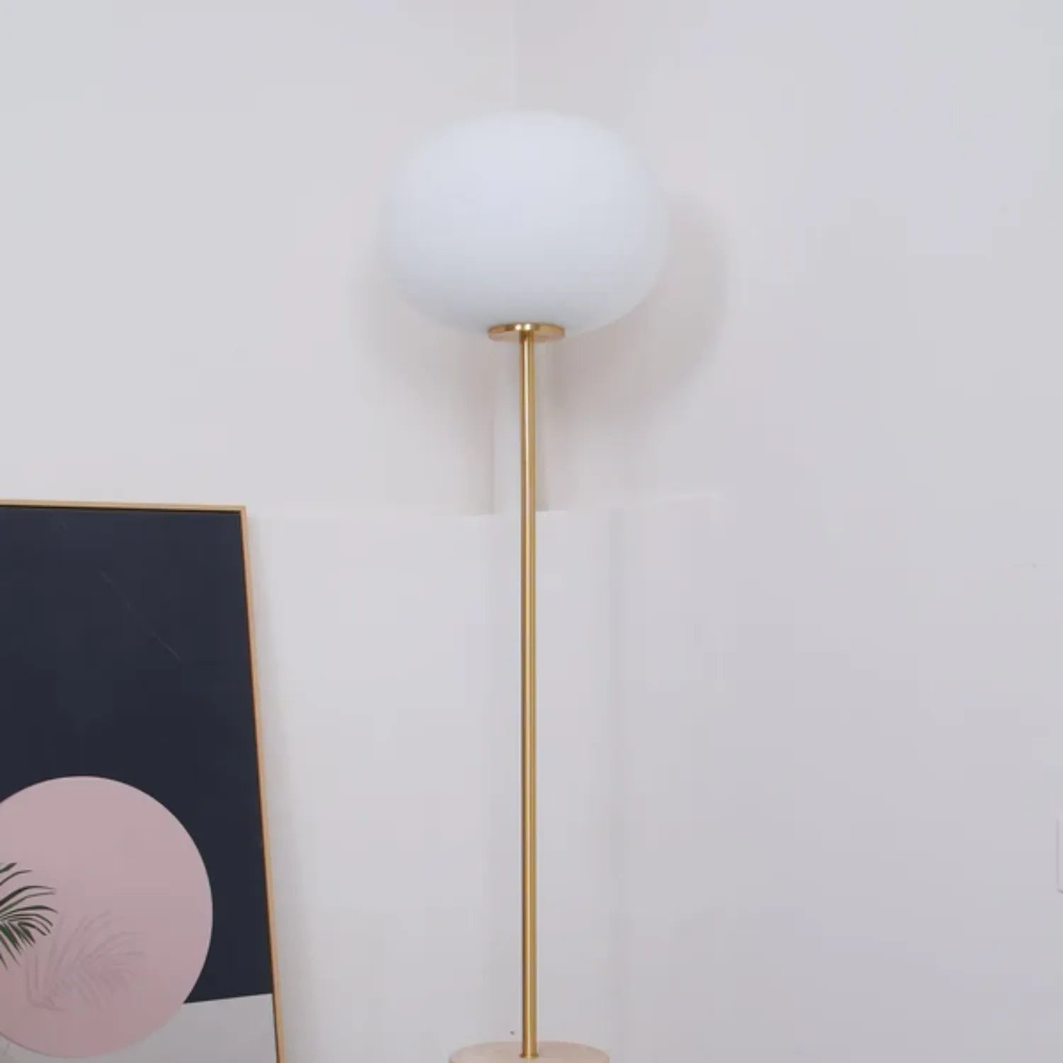 Jowesa Travertine Floor Lamp