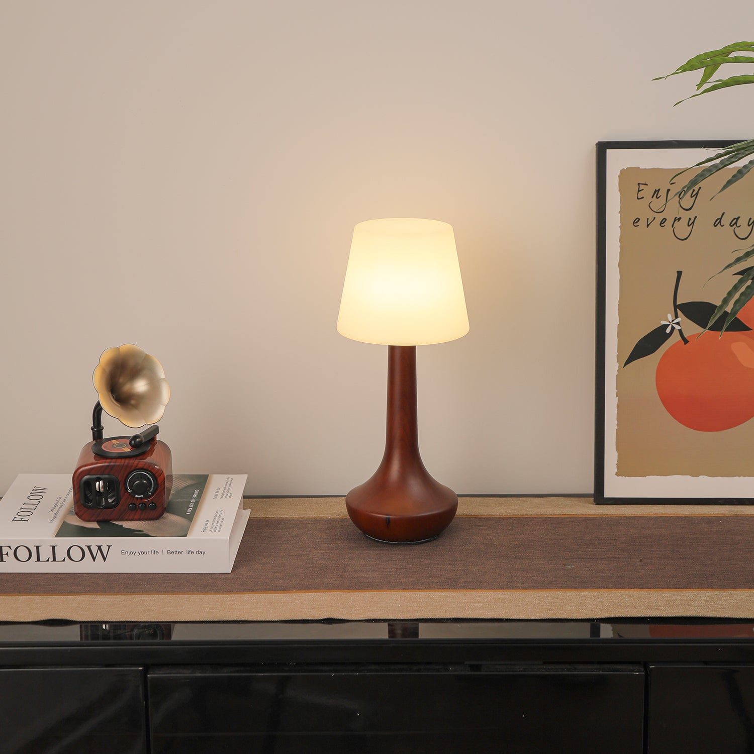 Lentazo Wooden Table Lamp