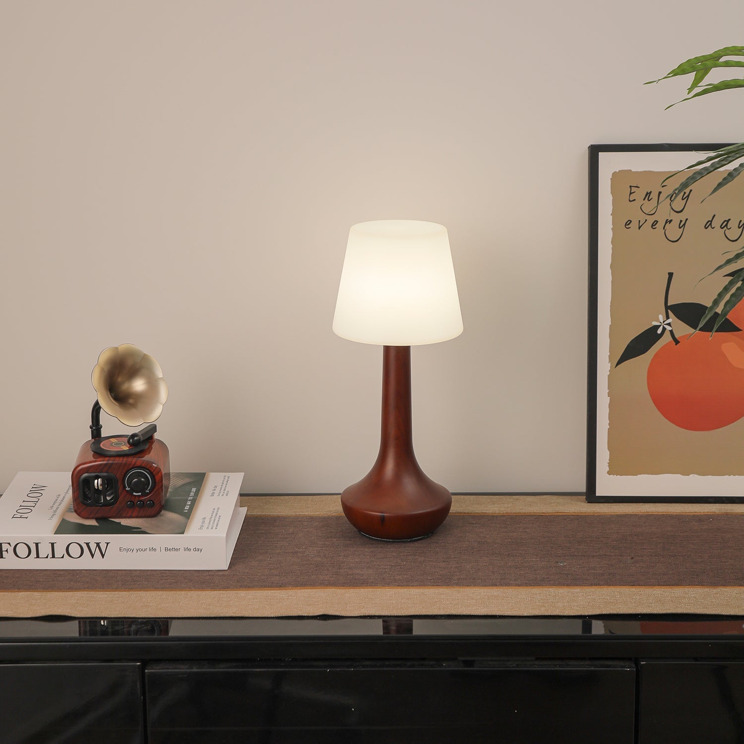 Lentazo Wooden Table Lamp