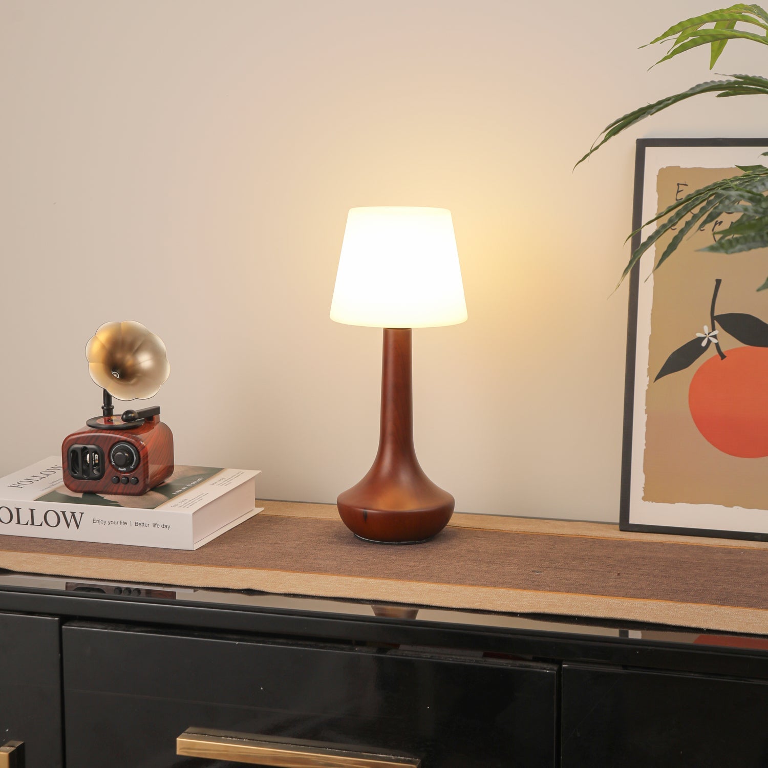 Lentazo Wooden Table Lamp