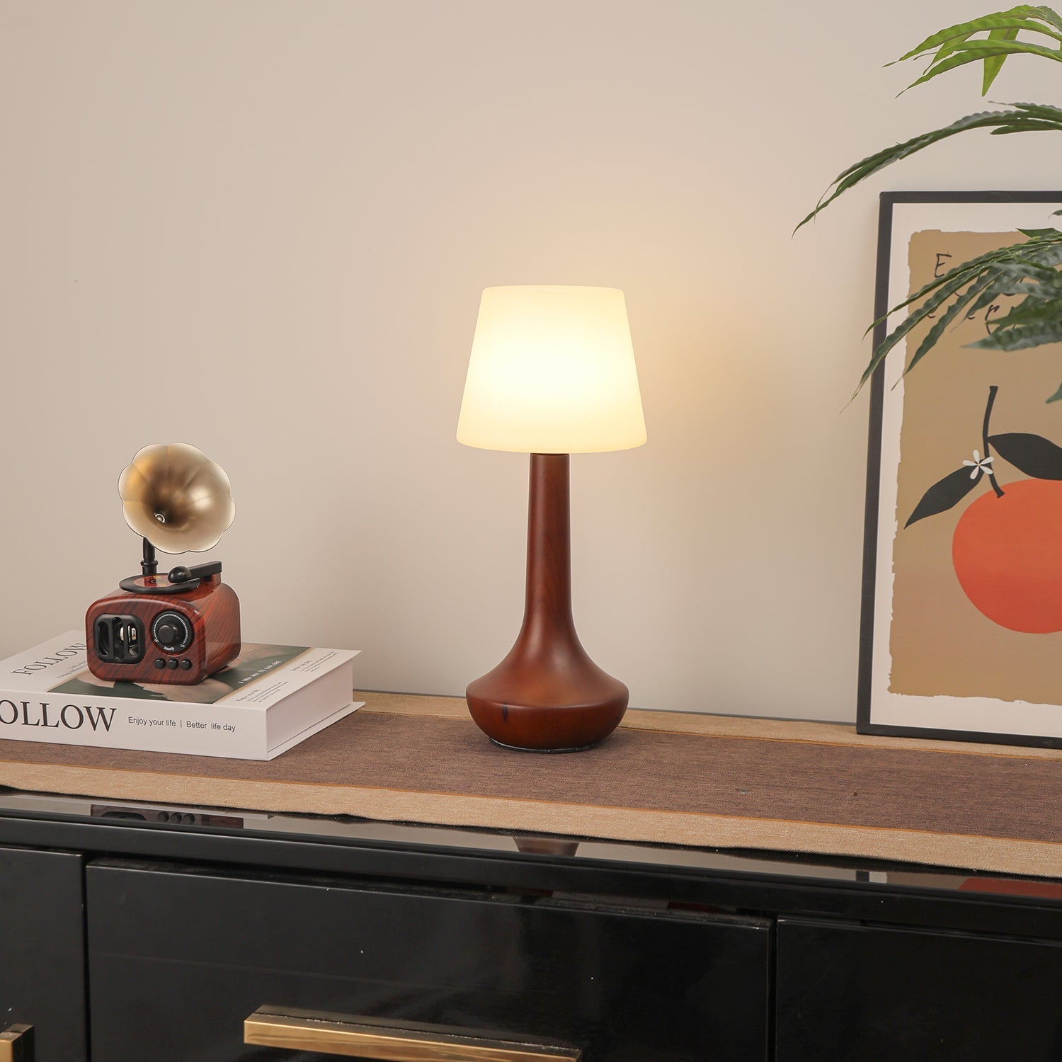 Lentazo Wooden Table Lamp