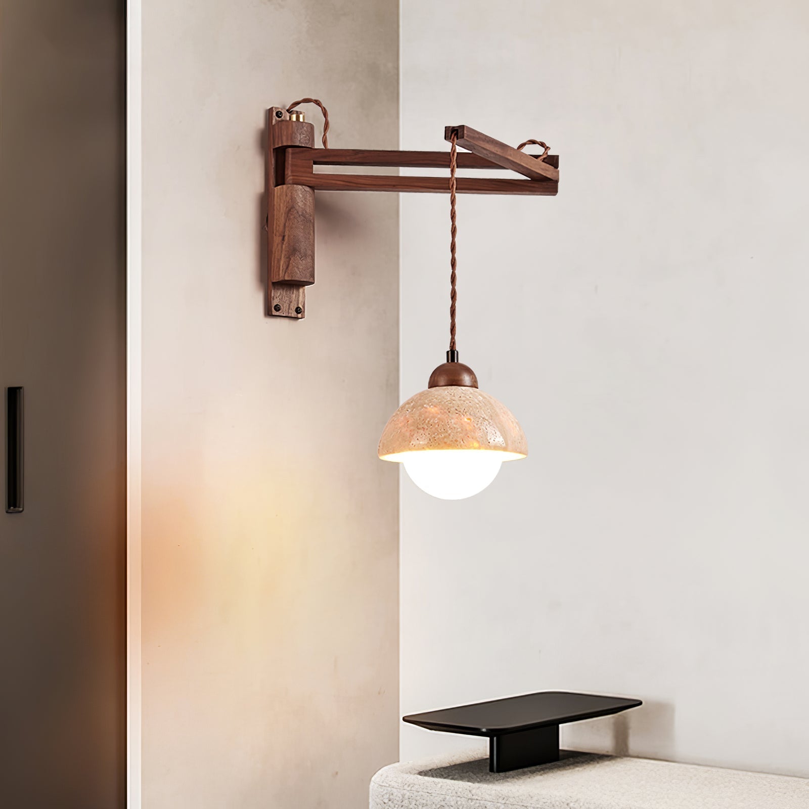 Melinoge Travertine Wall Light