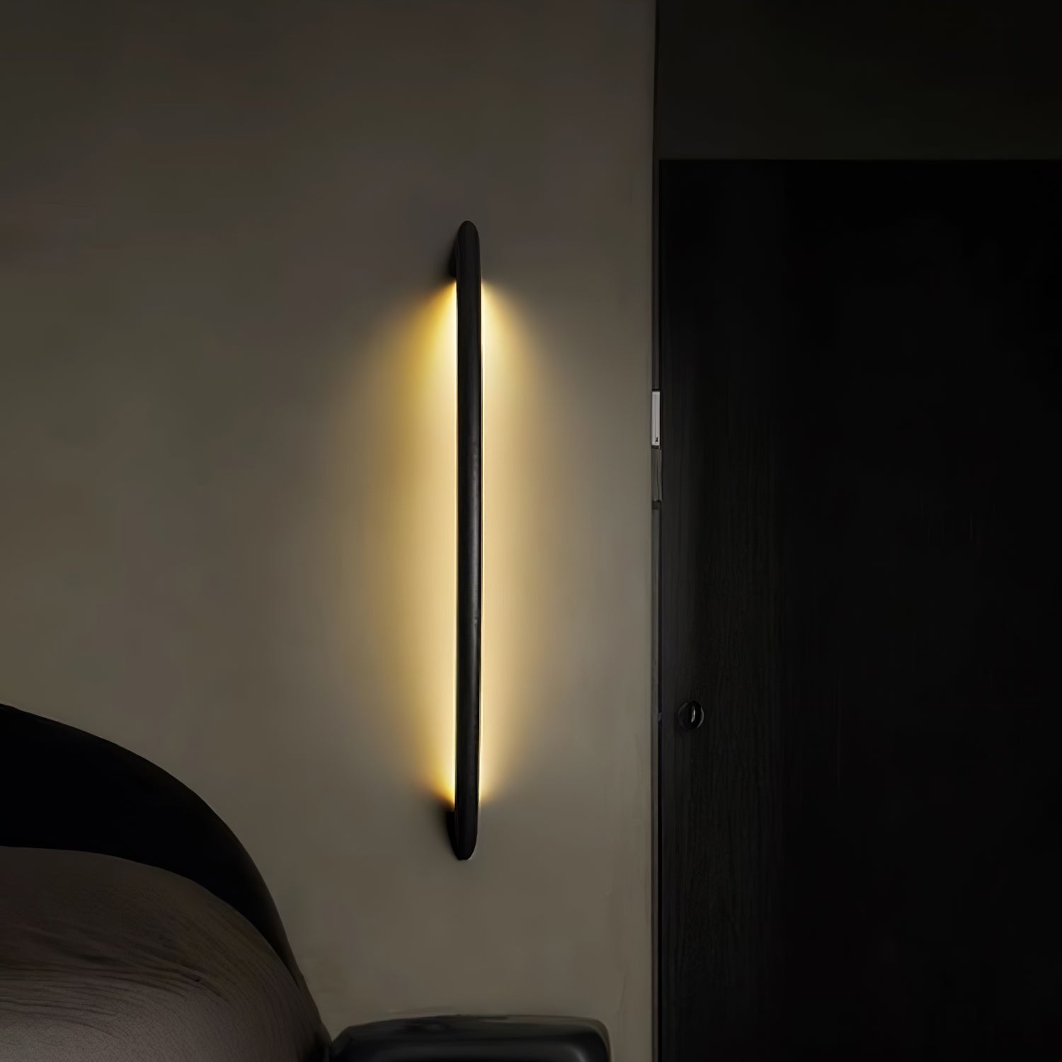 Lonema Curved Wooden Wall Light